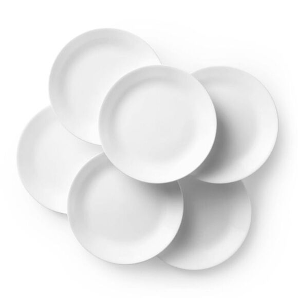 Corelle - 10.3" 6pk Glass Dinner Plates White White - Picture 1 of 5